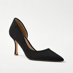 Suede D'orsay Pumps